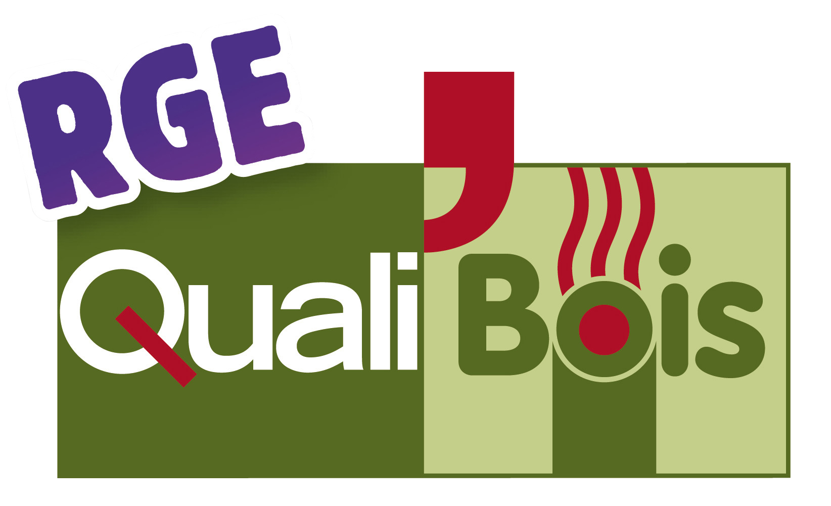 Logo RGE QualiBois - Reconnu Garant de l'Environnement