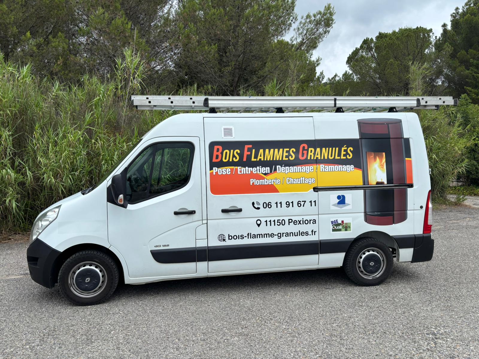 Photo camion Bois Flamme et Granulés
